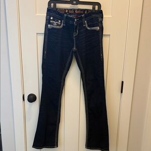 Rock Revival Amanda Easy Boot Women's Dark Blue Boot Cut Jeans